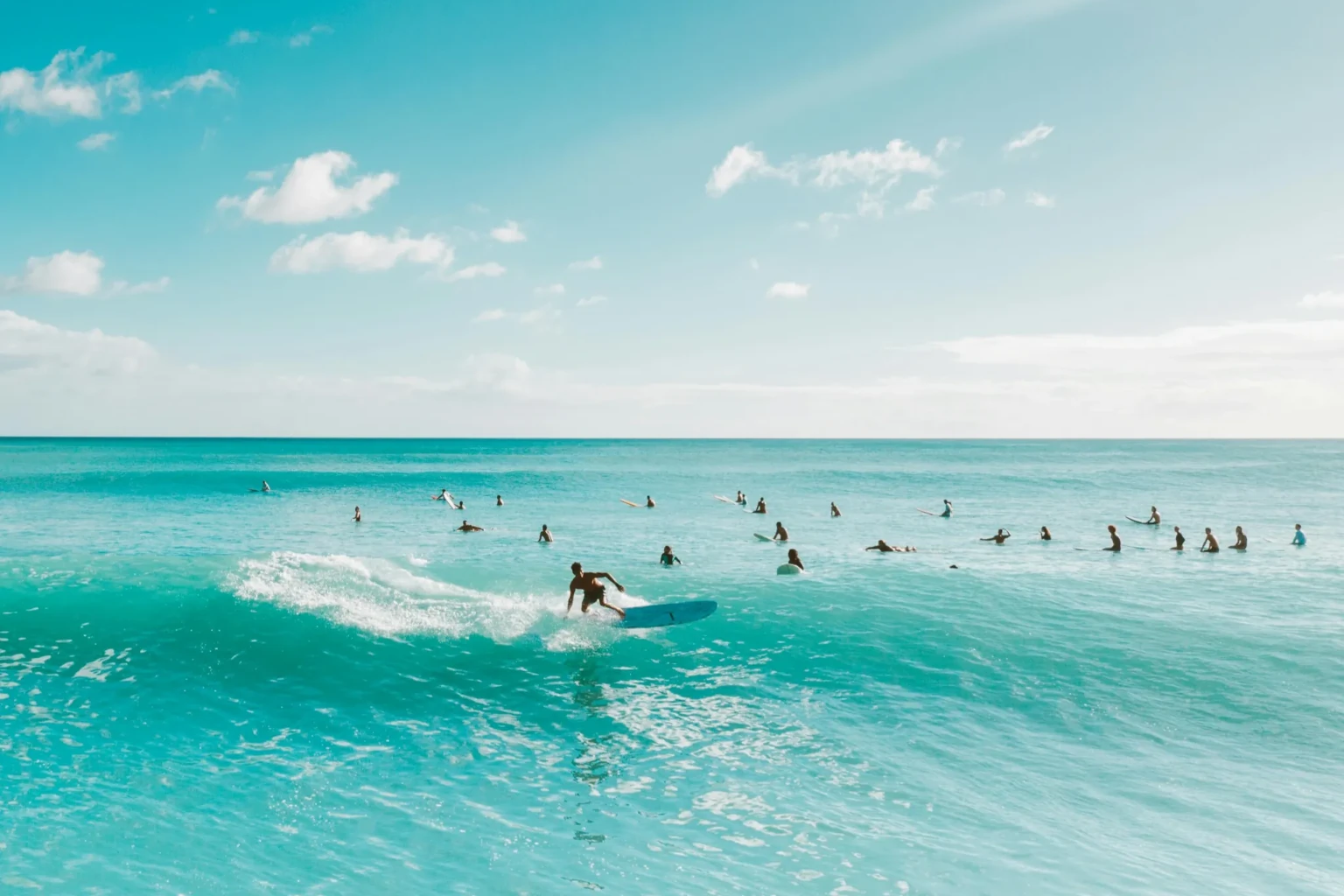 Surfers enjoying a coaching session with Atlantic Surf Point